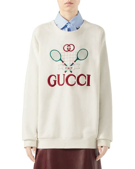 gucci tennis sweater pink|gucci bee embroidered sweater.